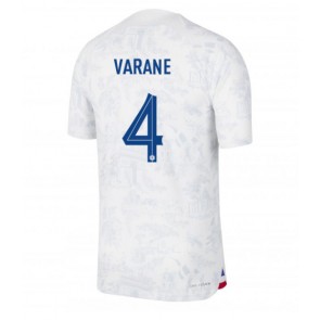 Frankrig Raphael Varane #4 Replika Udebanetrøje VM 2022 Kortærmet
